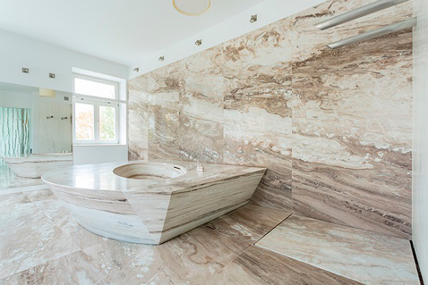 baño en marmol